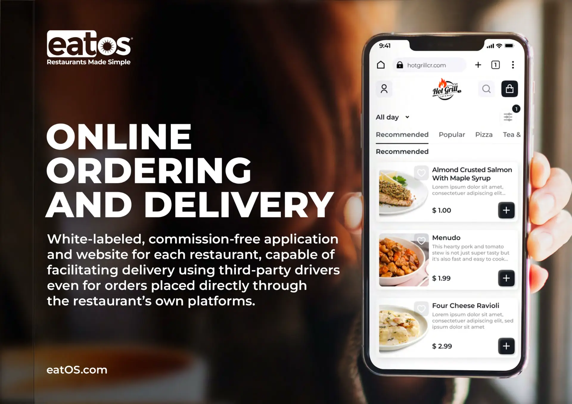 Online Ordering and Delivery brochure cover