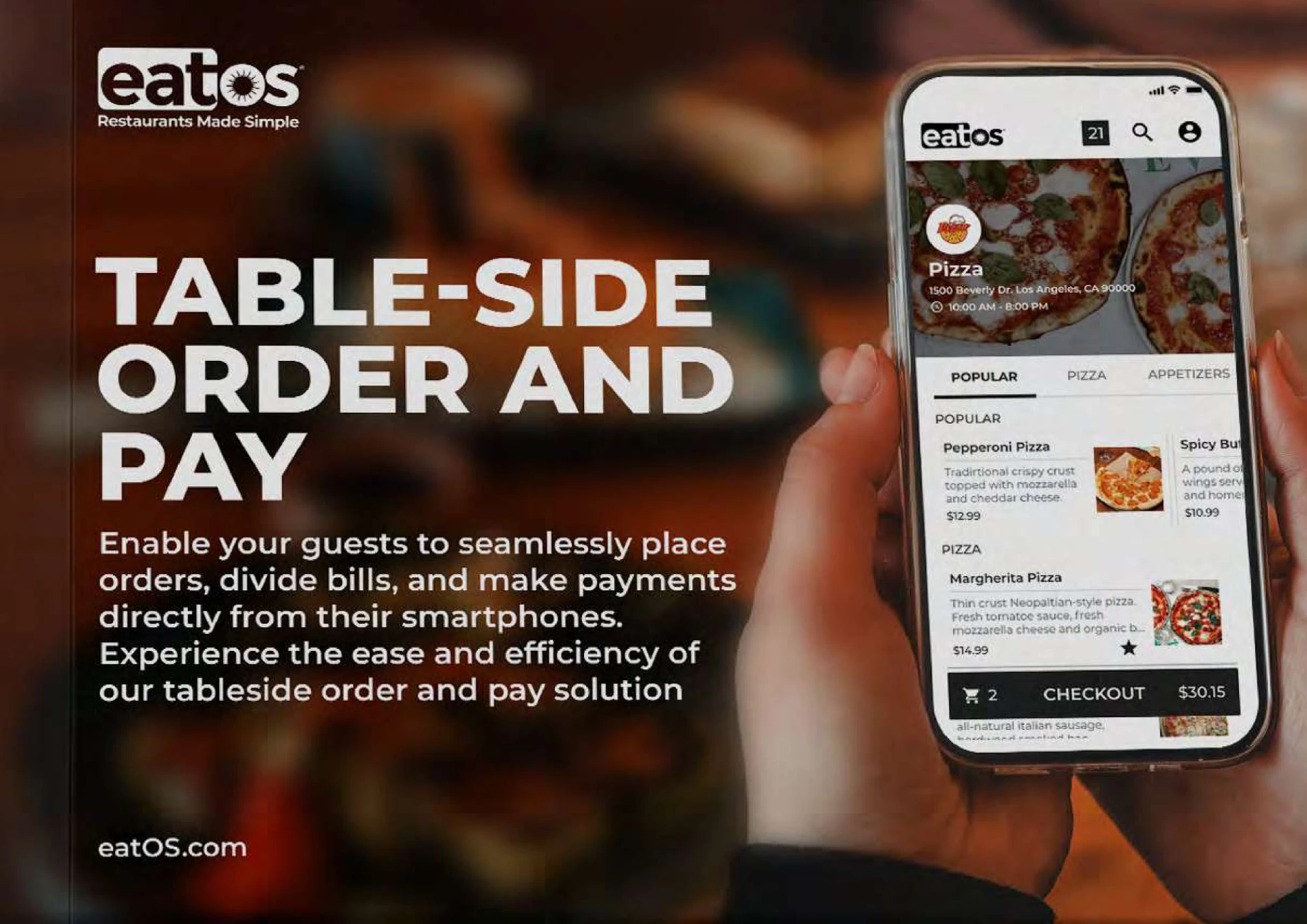 Tableside Order and Pay brochure cover