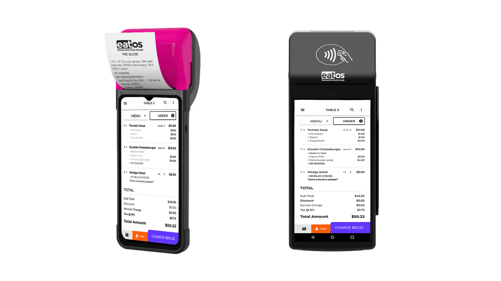 eatOS Point of Purchase handheld terminals